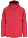 Compass Embroidered Hooded Jacket Red - STONE ISLAND - BALAAN 1