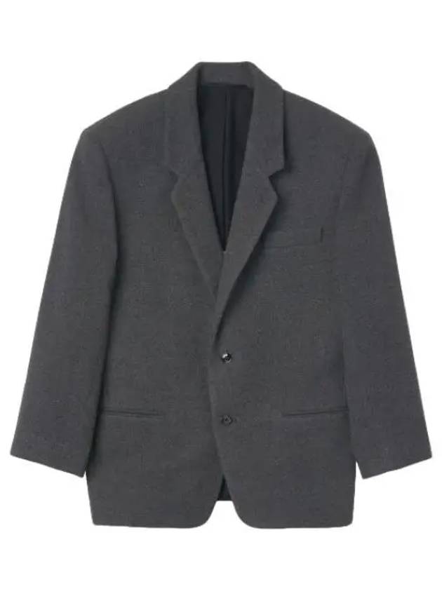 Single Button Jacket Gray Suit Blazer - LEMAIRE - BALAAN 1