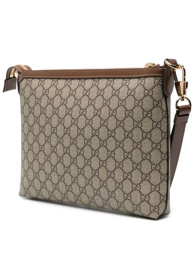 Messenger Bag With Interlocking G Beige Ebony - GUCCI - BALAAN 3