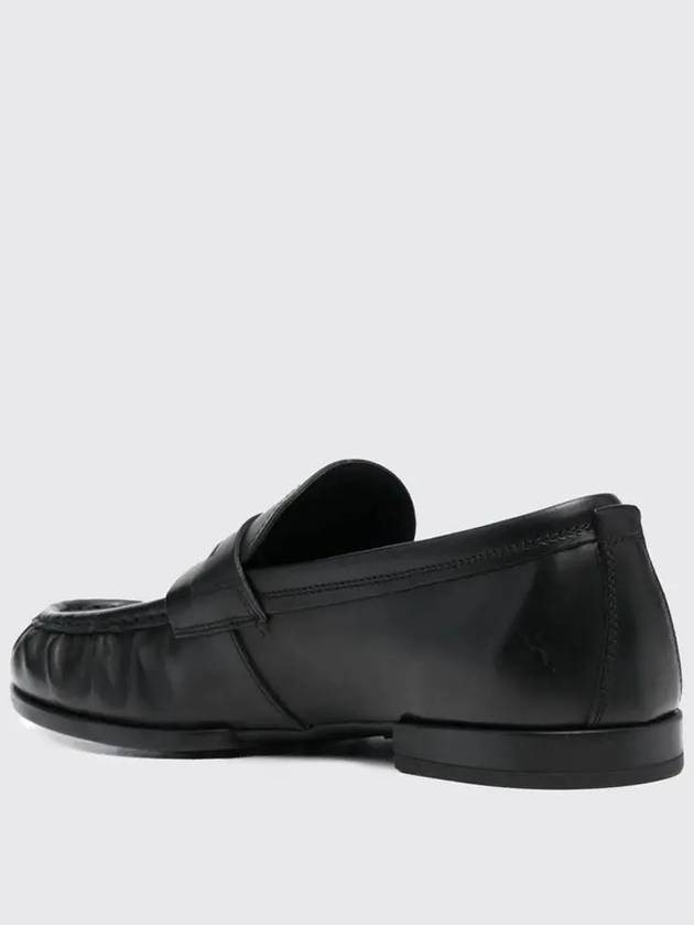 Smooth Calf Leather Loafers Black - TOD'S - BALAAN 3