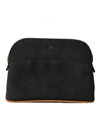 Logo Bolide Medium Pouch Bag Black - HERMES - BALAAN 1