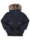 Dixon Nordic Tech Down Natural Fur Bomber Jacket Navy - MACKAGE - BALAAN 3