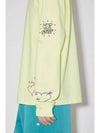 Scribble Long Sleeve T-Shirt Fluo Green - ACNE STUDIOS - BALAAN 5