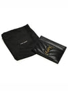 Cassandre Matelasse Lambskin Card Wallet Black - SAINT LAURENT - BALAAN 4