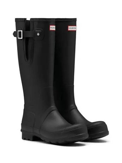 Tall Side Adjustable Wellington Long Rain Boots Black - HUNTER - BALAAN 2