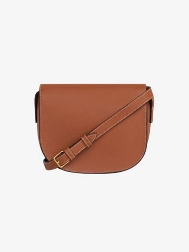 Folco Cuir Triomphe Calfskin Cross Bag Tan - CELINE - BALAAN 4