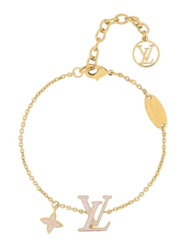 LV Iconic Enamel Bracelet Pink Gold - LOUIS VUITTON - BALAAN 3