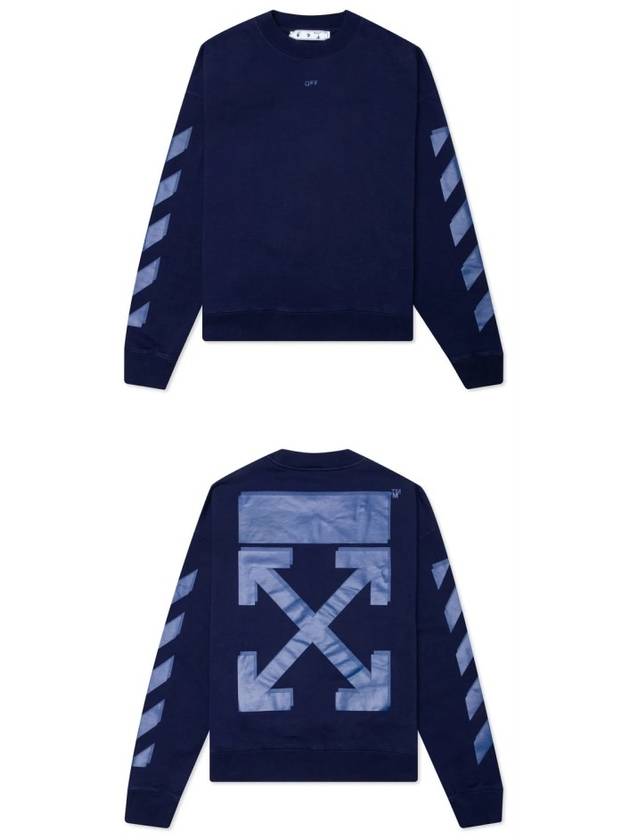 Rubber Arrow Skate Sweatshirt Blue - OFF WHITE - BALAAN 5