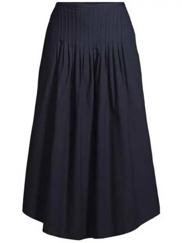 Olympia Midi Pleated Skirt Navy - A.P.C. - BALAAN 2