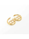 30 Montaigne Logo Earrings Gold - DIOR - BALAAN 3