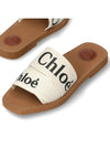 Woody Logo Flat Mule Slippers White - CHLOE - BALAAN 2