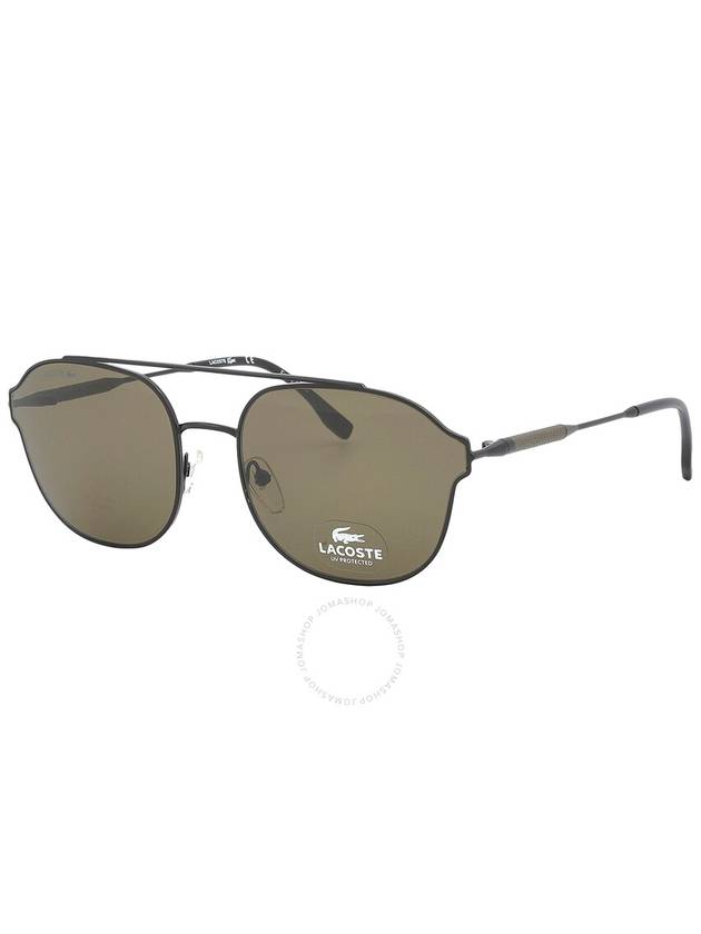 Lacoste Brown Pilot Unisex Sunglasses L103SND 001 58 - LACOSTE - BALAAN 3