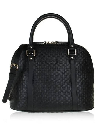 Micro GG Ssima Dome Tote Bag Black - GUCCI - BALAAN 2