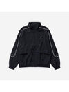 NSW Solo Swoosh Woven Track Jacket Black - NIKE - BALAAN 1