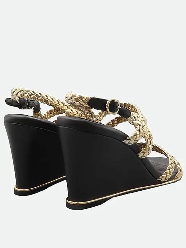 Smith Market used luxury goods gold sandals women s shoes - CHANEL - BALAAN 5