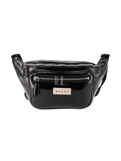 Logo Patent Belt Bag Black - MARNI - BALAAN 2