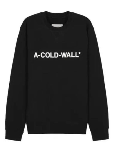 Essential Logo Sweatshirt Black - A-COLD-WALL - BALAAN 1