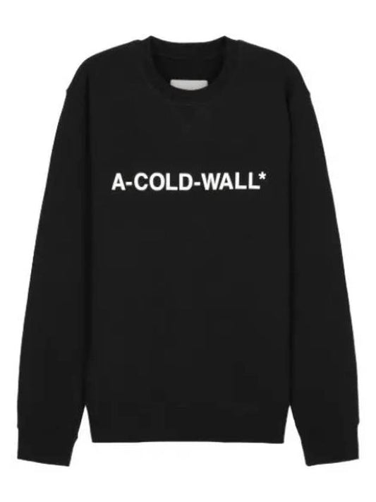 Essential Logo Sweatshirt Black T Shirt - A-COLD-WALL - BALAAN 1