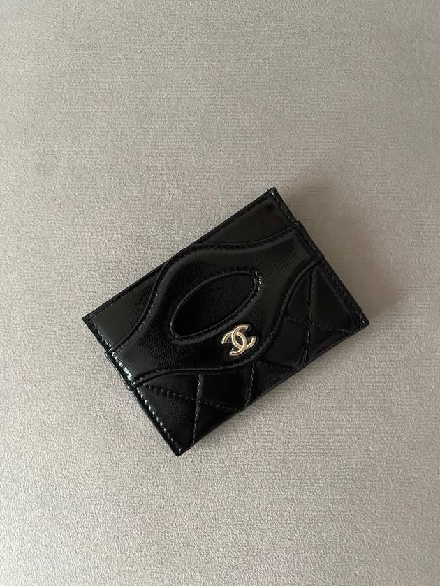 31 Card Slot Lambskin Black Gold AP3873 - CHANEL - BALAAN 7