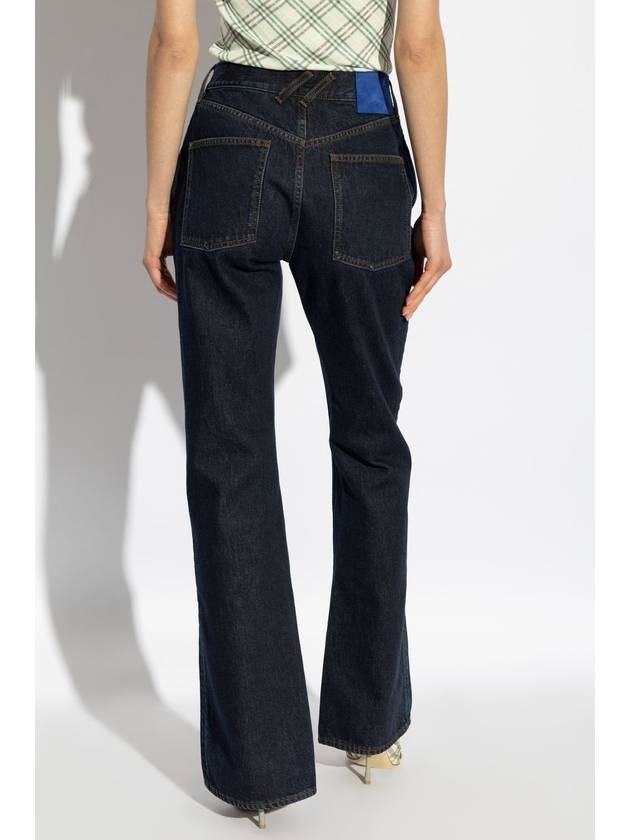 Burberry 'Straight' Jeans, Women's, Navy Blue - BURBERRY - BALAAN 4