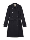 Harbourne 2 Check Long Trench Coat Black - BURBERRY - BALAAN 2