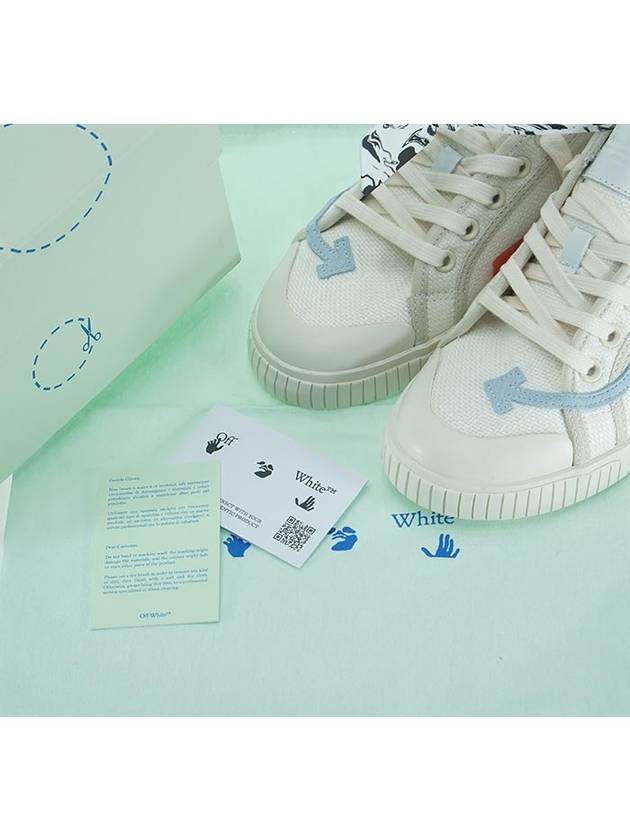 Arrow Red Tab Low Top Sneakers White Light Blue - OFF WHITE - BALAAN 9