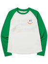 LaLa Raglan Long Sleeve T-Shirt Green - LALA SMILE - BALAAN 3