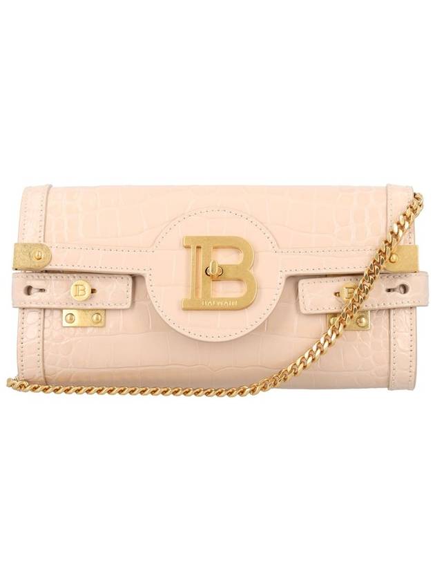 Balmain B-Buzz 23 Croc-Embossed Leather Clutch - BALMAIN - BALAAN 1