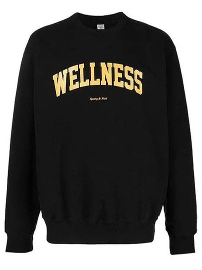 Wellness Logo Sweatshirt Black - SPORTY & RICH - BALAAN 2