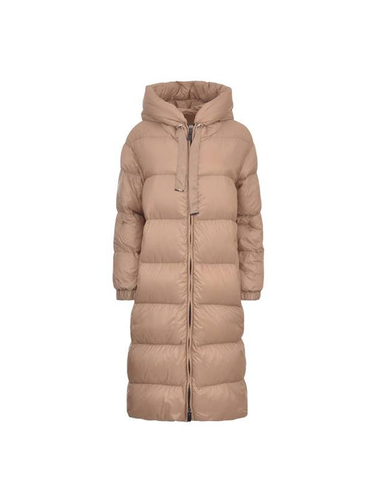 The Cube Women's Safe Water Resistant Long Parka Beige - MAX MARA - BALAAN 1