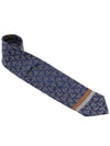 silk jacquard tie navy - VIVIENNE WESTWOOD - BALAAN.