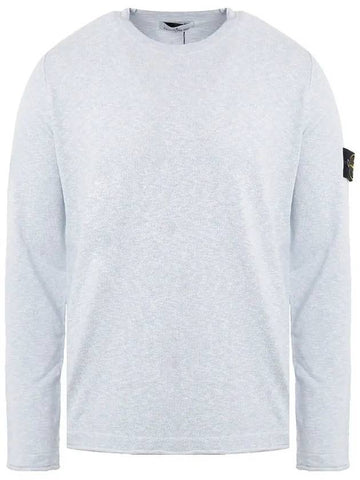 Wappen Patch Crew Neck Knit Top Ice Sky - STONE ISLAND - BALAAN 1