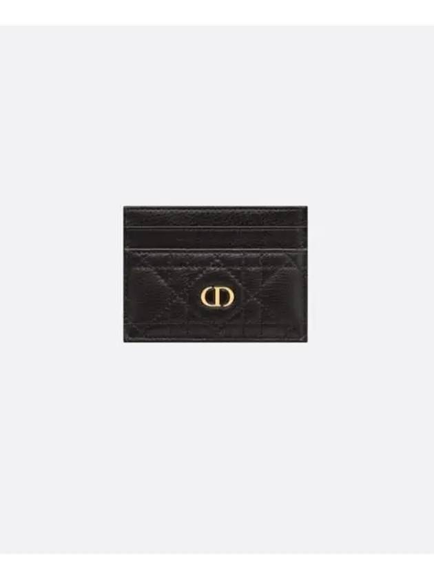 Caro 5-Slot Supple Cannage Calfskin Card Wallet Black - DIOR - BALAAN 2