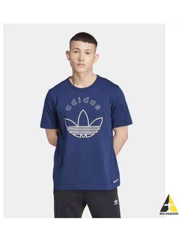 adidas graphic tee navy IX9598 - ADIDAS - BALAAN 1