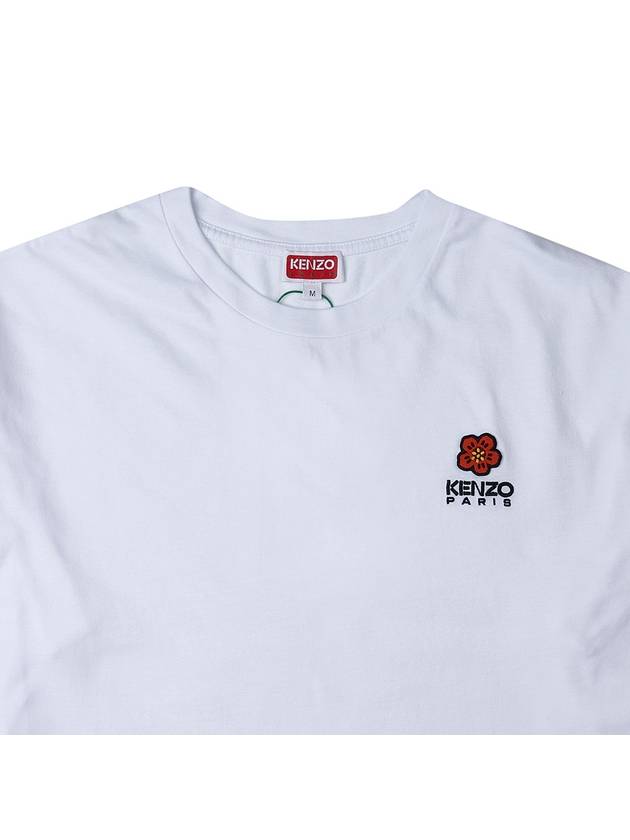 Boke Flower Crest Short Slevee T Shirt White - KENZO - BALAAN 4