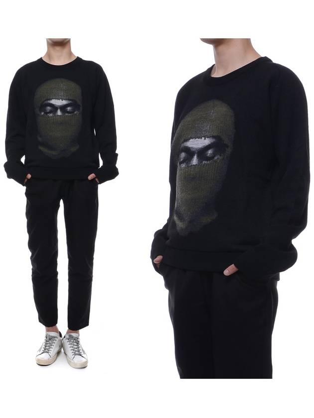 Men's Kanye Mask Jacquard Knit - IH NOM UH NIT - BALAAN 1