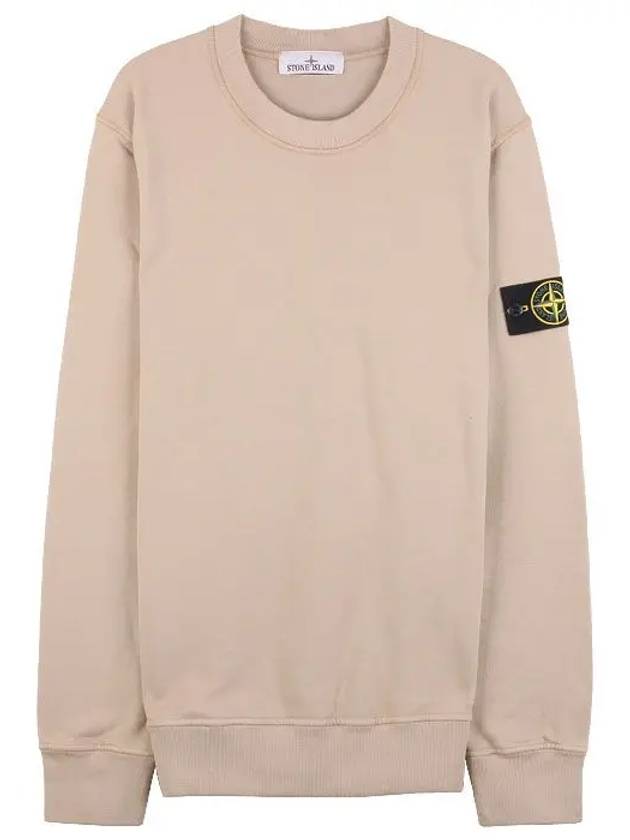 Wappen Patch Crew Neck Sweatshirt Beige - STONE ISLAND - BALAAN 2