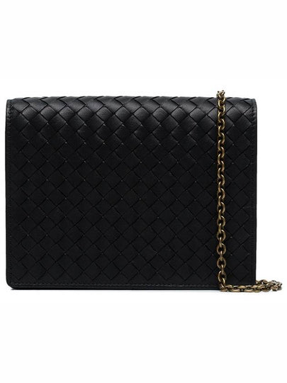 Intrecciato Chain Cross Bag Black - BOTTEGA VENETA - BALAAN 2