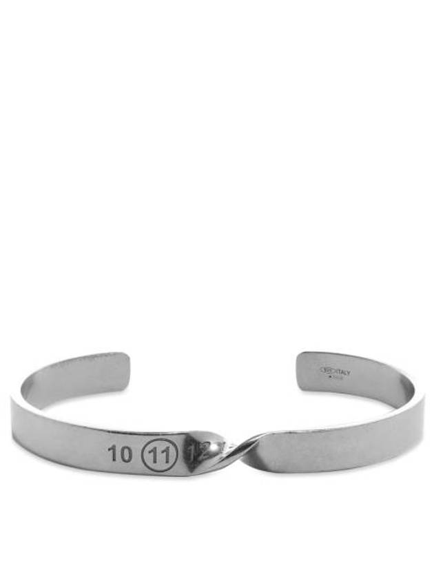 Twist Number Engraved Bracelet Silver - MAISON MARGIELA - BALAAN 2