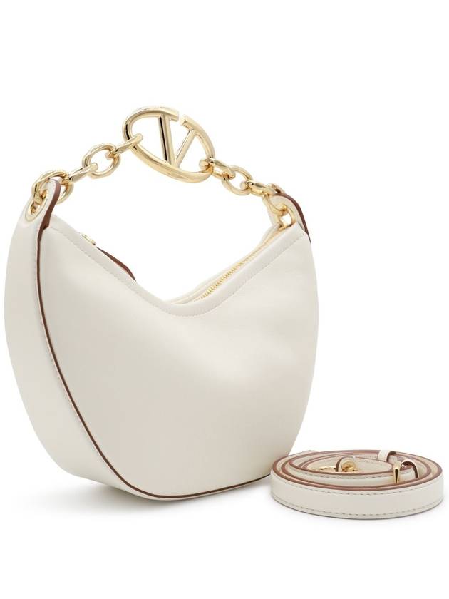 V Logo Moon Small Tote Bag Ivory - VALENTINO - BALAAN 4