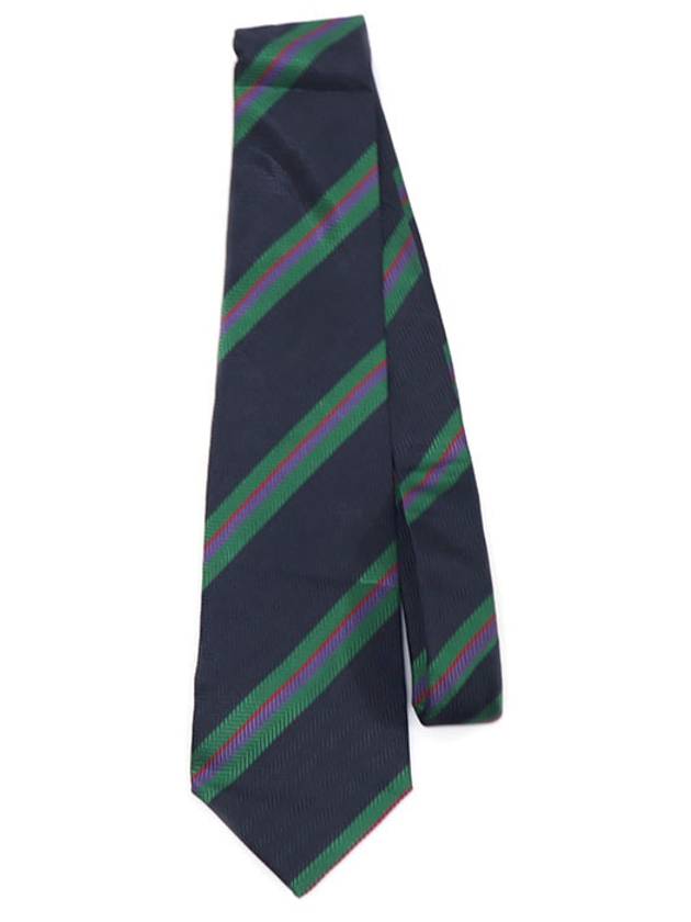 100 silk navy striped pattern tie - NINA RICCI - BALAAN 3