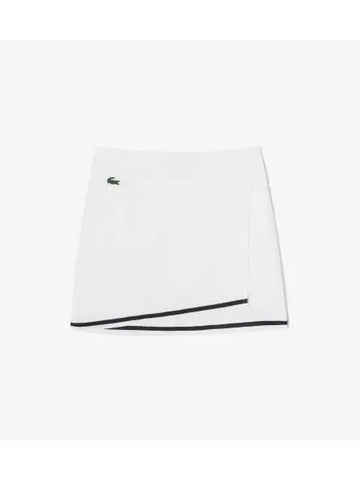 Women s Tennis Rab Wrap Skirt White - LACOSTE - BALAAN 1