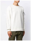 Patch Pocket Sweatshirt White 07CMSS118A 005114M 103 - CP COMPANY - BALAAN 4