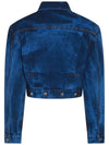 Marlene Crop Top Denim Jacket Blue - VIVIENNE WESTWOOD - BALAAN 3