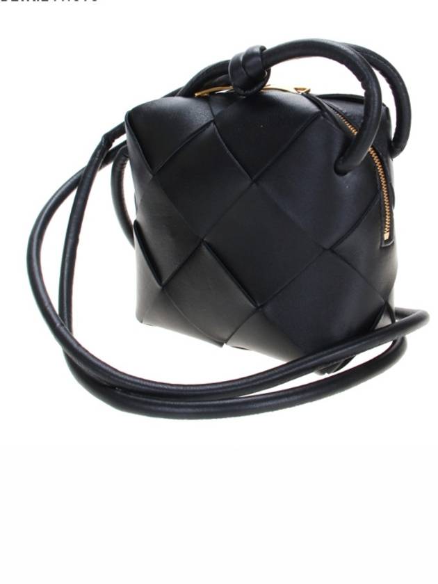 Cassette Intrecciato Mini Shoulder Bag Black - BOTTEGA VENETA - BALAAN 6