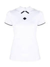 Women's Golfwear Enya Short Sleeve PK Shirt White - J.LINDEBERG - BALAAN 2