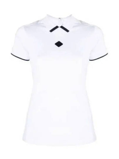 Women's Golfwear Enya Short Sleeve PK Shirt White - J.LINDEBERG - BALAAN 2