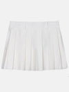 Mini Cotton Pleated Skirt White - MIU MIU - BALAAN 2