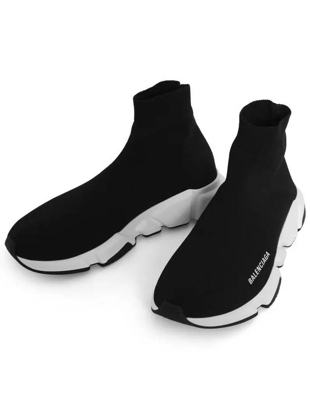 Speed Trainer  High Top Sneakers Black White - BALENCIAGA - BALAAN 4