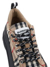 Arthur Check Pattern Lace Up Low Top Sneakers Beige - BURBERRY - BALAAN 9